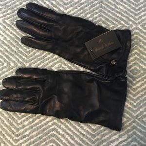 NWT Brooks Brothers Navy Women’s Leather Gloves